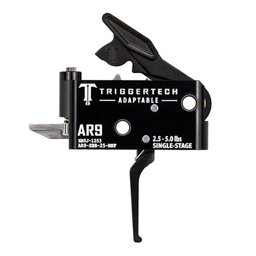 TriggerTech AR9 Single-Stage - nolla-ryömintä, lyhyt yliherkkyys ja säädettävä vetovoima, joka takaa luotettavat laukaisut kaikissa olosuhteissa.